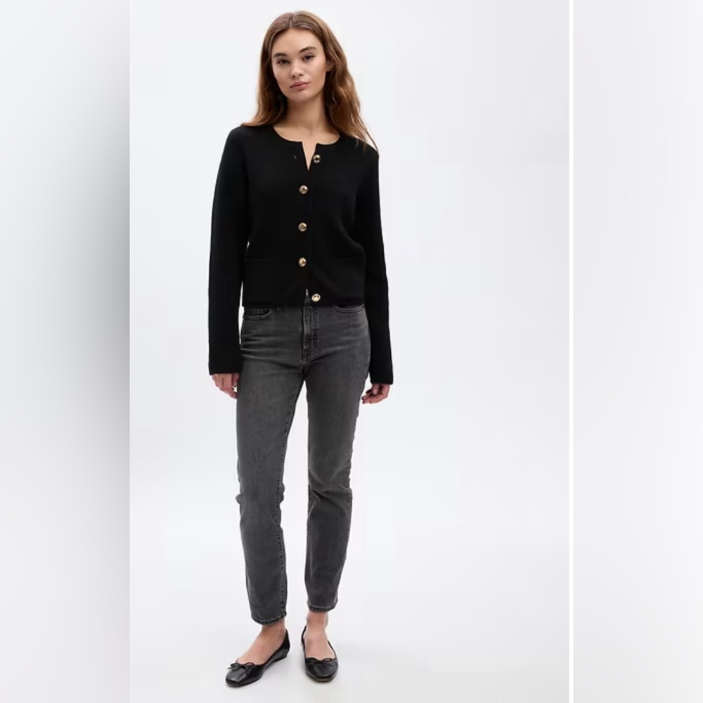 Gap Sweater Jacket. Very professional looking. Thick and good quality.